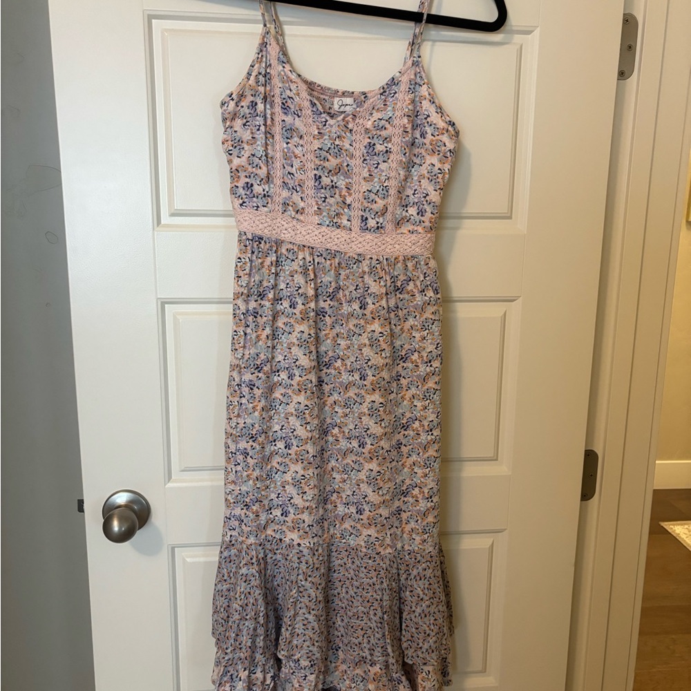 Floral Spaghetti Strap Maxi Dress